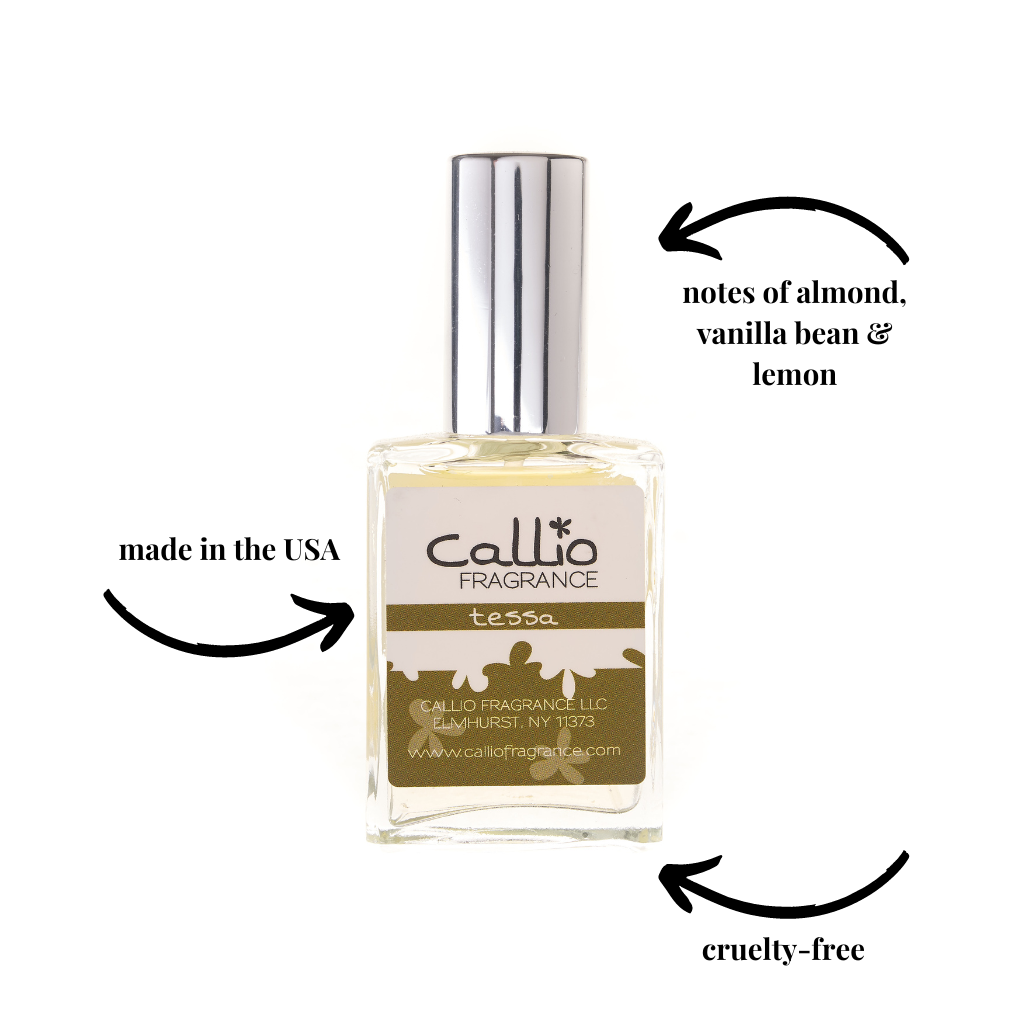 Tessa Perfume 1 oz| Notes of Almond, Vanilla Bean, and Lemon